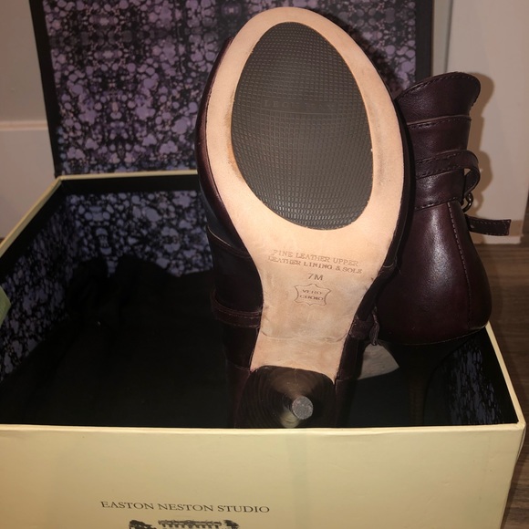 Leon Max fine leather burnished calf high heel/booties - Picture 6 of 7